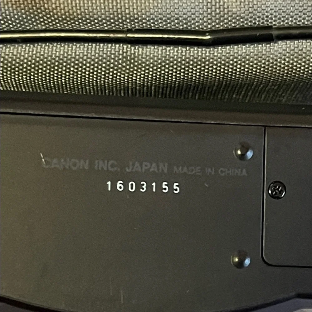Canon Black 35mm Point-and-Shoot Camera with Gray Carry Case